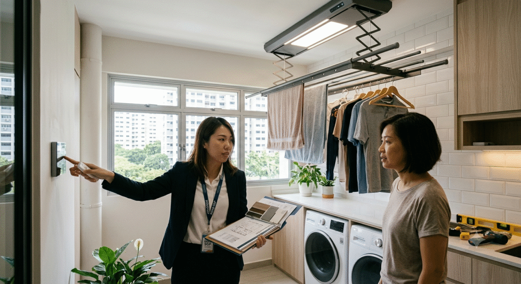 automated laundry rack