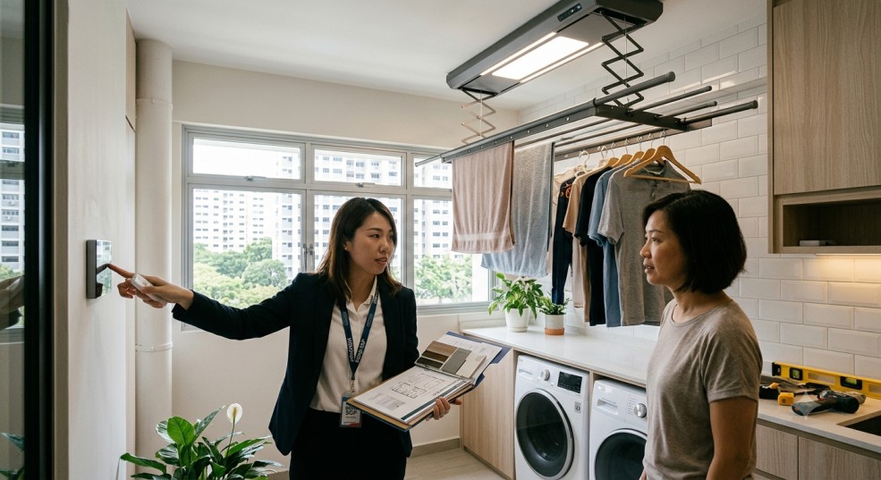 automated laundry rack