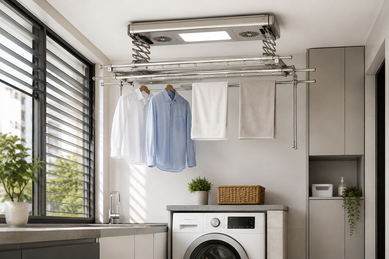 automated laundry rack