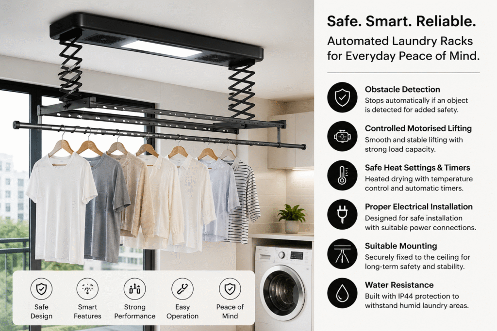 Automated laundry rack